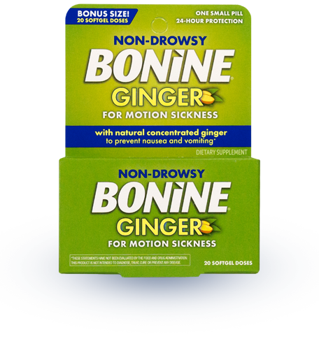 BONINE<sup>®</sup> GINGER SOFTGELS